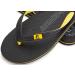CRESSI Leaf Flip Flop - Unisex Black & Yellow Beach & Pool Footwear 45/46 EU - International Shipping Available - Buy Online on GoSupps.com