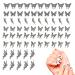 NHPY 70 pieces Nail Charms Butterfly Alloy Nail Schmuck 7styles Nail Art Bow Gemstones 3D nail art trailer Double layers Nail drill Decorations