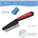 ExceLife Flea Comb for Dogs Cats Rubber Handle Dog Hair Comb Stainless Steel Grooming Brushes for Removing Tear Stains Fleas Dandruff Lice (Red) - Buy Online on GoSupps.com