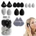 Mkiujhn Makeup Puff | Makeup Puff Sponge Set Concealer Sponge Facial Makeup Beauty Sponges for Cream Powder Application Black