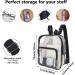Cute Clear Mini Backpack - Stadium Approved Waterproof Lightweight Bag for Travel, Work, Concerts & Events (Black) - Buy Online on GoSupps.com
