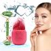 Ice Roller for Face and Eye 2022 NEW Ice Facial Roller for Face Skin Care Ice Sphere for Facial Beauty Shrink Pore Brighten Skin With Jade Roller Relaxing Muscle & Relieve Wrinkles (Pink)