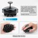 Fretech Scalp Massage Brush - Dual Silicone Bristles for Sensitive Scalp Hair Growth & Cleansing - Black - Buy Online on GoSupps.com