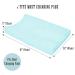 Cute Castle Changing Pad Cover - Ultra Soft Bean Dot Plush 16x32 Inch (2 Pack) White and Aquamarine Changing Table Covers for Baby Boy and Girl - Buy Online on GoSupps.com