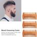 Doublesided beard comb avoid static wide teeth wooden beard comb portable size for all hair types - Buy Online on GoSupps.com