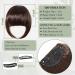 Bangs Hair Clip Synthetic Bang Hair Fringe Clip in Bangs Fake Blunt Brown Hair Bangs Hair Extension Heat Resistant Hairpieces for Women Bangs Clip in Hair(Color:NLH1007-7) - Buy Online on GoSupps.com