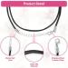 Selizo 50Pcs Satin Silk Necklace Cord - 18 Inch Black with Lobster Clasp for Jewelry Making and Beading - Buy Online on GoSupps.com