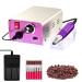 Professional Nail Drill Machine 30000 RPM with Foot Pedal, Electric Nail File for Acrylic Nails, Manicure Pedicure Drill Kit for Gel Nail Polish Removal, with 6Pcs Drill Bits and 106Pcs Sanding Bands