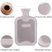 HomeTop Premium 2L Classic Rubber Hot Water Bottle with Cute Bulldog Knit Cover - Gray - Buy Online on GoSupps.com