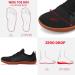 relxfeet Men's Barefoot Cross-Trainer Shoes Wide Toe Zero Drop Sole - Size 11 Wide Black Rubber - Buy Online on GoSupps.com