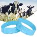 Restokki cattle identification 10 pieces of cattle identification ring made of plastic beef ribbons marking ring accessories cow marking band tools for agricultural use