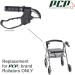 PCP Model 5313 Rollator Left Hand Brake & Cable Replacement Part - Genuine PCP Brand Only - Buy Online on GoSupps.com