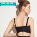 Adjustable Post Surgery Breast Band XXL - Stabilizer & Support Wrap for Breast Augmentation | Prevent Hunchback & Speed Up Postoperative Repair | Breathable & Light - Black - Buy Online on GoSupps.com