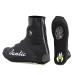 Santic Cycling Shoe Covers for Men Cycling Overshoes Windproof Thermal Road Bike Cycle Shoes Cover Warm Protector Fleece Inside or not as You Wish Black With Fleece Large