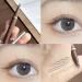 Double Edge Lower Lash | Waterproof Liquid Liner Pencil Three Colours Choices Eyeliner Pencil for Makeup Beginners Liquid Pencil with Bifurcated Brush Head Pochy Brown Coffee - Buy Online on GoSupps.com