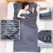 EXERMIL 100% Silk Sleep Sack | All-Round Zipper | 87x43 Large Sleeping Sheets for Hotels, Traveling & Camping | Multifunctional Travel Sheets (87x87) for Adults | Lightweight All Season Gray - Buy Online on GoSupps.com