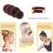 7-Piece Hair Bun Maker Set with Elastic Hair Ties and Pins - Brown Chignon Hairstyle Accessories for Girls and Women - Buy Online on GoSupps.com