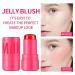 Beneath Lipstick Cooling Water Jelly Lip Stain & Cheek Stain | Long-Lasting Waterproof Pink Lip & Blush 2-in-1 for Women (Coral) - International Shipping Available - Buy Online on GoSupps.com