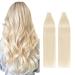 Silk-Co Tape in Extensions real hair blonde 40stk hair extension Real hair tape extensions remy tape adhesive extensions skin weft 100g 60# Platinblond 45cm