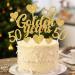 19-Piece Golden Wedding Cake Topper Set | 50th Birthday Decoration | Glitzy Torten Deko for Golden Years Celebration - Buy Online on GoSupps.com