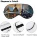 Christmas Train Station Sleep Eye Mask - Elastic Strap/Headband - for Women Men, Travel Nap - Buy Online on GoSupps.com