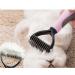 Buy Dog & Cat Double-Sided Fur Comb - Detangling & De-Matting Tool | Small Pink Stripper for Effective Animal Care - Buy Online on GoSupps.com