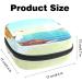 Portable Women's Menstrual Cup & Tampon Storage Bags - Albatros-Vogel Landscape Pattern | Ideal for Teenage Girls - Buy Online on GoSupps.com