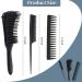 Collapsible Silicone Hair Dryer Diffuser & Detangler Brush Set - Professional Folding Attachment for 1.57 to 1.97 Nozzle - Blow Dryer Brush Diffuser for Straight or Curly Hair (Black) - Buy Online on GoSupps.com