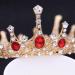 Frcolor Queen Crowns | Rhinestone Baroque Vintage Wedding Tiara & Crowns in Red - International Shipping Available - Buy Online on GoSupps.com