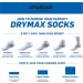 R-Gear Drymax Low Cut Running Socks 3 Pack - Men and Women | Breathable Moisture Control, Anti-Blister | White, Medium Cushion Large - Buy Online on GoSupps.com