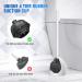 Uptronic Toilet Plunger with Holder - All-Angle Design, Heavy Duty Bathroom Plunger - White - Buy Online on GoSupps.com