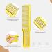 3-Piece Barber Brush and Comb Set with Blade Cleaning Brush - Gold | For Men, Women, Beauty Salons | Hair Cutting Comb | Home Use - Buy Online on GoSupps.com