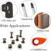Bronze Chicago Screw Assorted Kit - 80 Sets, 5 Sizes - Slotted Round Head Screw Post Nail Rivet Button for DIY Leather Decoration Bookbinding - M5*6 10 12 15 18 - Buy Online on GoSupps.com