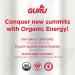 GURU Lite Organic Energy Drink - Refreshing Energy, Low Calories, 24-Pack (12oz) - Buy Online on GoSupps.com