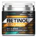 Retinol Cream for Face with Hyaluronic Acid  Moisturizer Anti Aging Collagen Cream for Women and Men  Reduce Wrinkles & Fine Lines Day & Night (1.7 FL OZ)