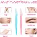 40 Pack Eyebrow & Facial Razors | Safe Dermaplaning Tools for Women & Men | Portable Hair Remover - Pink & Blue - Buy Online on GoSupps.com