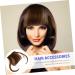 Ipetboom Bang Clip Fake Women Hair French Bangs Clip Hair Wispy Bang Hair Bang Volume Bangs Hair Clip French Hair Pin Flat Bang Woman High Temperature Wire Ladies Clip Real Person 25X15X2CM Assorted Color - Buy Online on GoSupps.com