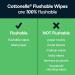 Cottonelle GentlePlus Flushable Wet Wipes with Aloe & Vitamin E Adult Wet Wipes 6 Flip-Top Packs 42 Wipes per Pack (6 Packs of 42) (252 Total Flushable Wipes) Flip-Top 6X - Buy Online on GoSupps.com