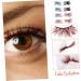 minkissy 3d Stickers 8 Pairs Fake Eyelashes Makeup Eye Stickers Cosplay Party Eyelashes Eye Lashes Extension Tools Thick Cross Eyelashes Puffy Stickers Lash Tool Halloween False Eyelash 3 - Buy Online on GoSupps.com