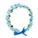 Onwon Multicolor Rose Flower Wreath Headband - Light Blue Floral Crown for Wedding, Festivals, Photography - Halo Hair Band for Travel & Performance - Buy Online on GoSupps.com