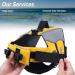 Vivaglory Reflective Dog Lifeguard Vest - Removable Front-Wheel Drive Extra Padding for Swimming & Boating - Yellow XS (35-43cm Chest) - Buy Online on GoSupps.com