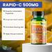 America Medic & Science Rapid-C 500mg Vitamin C Supplement - 100 Tablets | Energy Booster & Immune Support for Adults | Vegan Non-GMO Antioxidant - Buy Online on GoSupps.com