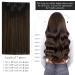 Vivien Clip-In Extensions | Real Hair Balayage Ombre #1B/6/1B | Natural Black to Medium Brown | 25cm 7pcs 80g - Shop Now! - Buy Online on GoSupps.com