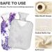 Hot Water Bottle with Cover - 1L Purple Butterfly Design | Pain Relief for Children Men & Women - BAP-Free - Buy Online on GoSupps.com