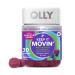 OLLY Keep it Moving Constipation Relief Rhubarb Prunes Amla - Plum Berry Flavor - 30ct