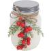 Handmade Frosting Covered Jar Candle - 18oz Soy Wax | Warm Ambiance & 10 Hours Burn Time | Perfect for Xmas Decoration - Buy Online on GoSupps.com