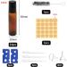 Anboo 24 Pack 10ml Essential Oil Roller Bottles - Glass Roll-On with Stickers Funnel Opener & Labels for SPA & Massage - Buy Online on GoSupps.com