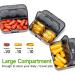 Zoksi AM PM Pill Organizer - 7 Day Portable Weekly Medicine Case for Vitamins Fish Oils & Tablets - Travel-Friendly Black Design - Buy Online on GoSupps.com