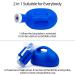 SMAZINSTAR Portable Urinal for Men | 2000ml Spill Proof Anti-Overflow Reusable Male Pee Bottle with Long Tube and Lid for Camping | Blue - Buy Online on GoSupps.com