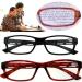 WFZ17 Reading Glasses for Elderly | Ultra Light Unisex +1.0 Black Resin Frame - Buy Online on GoSupps.com